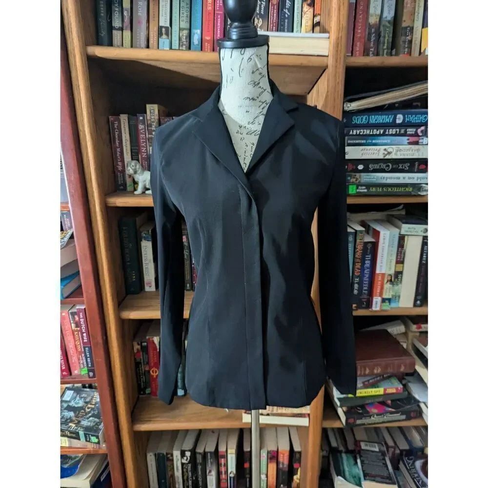 Vintage Womyn Women’s Size 0 Black Long Sleeve Shirt Jacket Blazer Steampunk